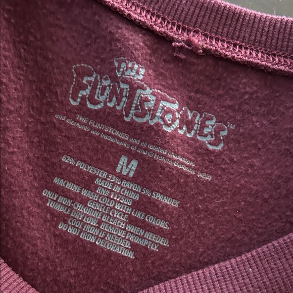 The Flintstones Women's Maroon Sweatshirt - Picture 5 of 5